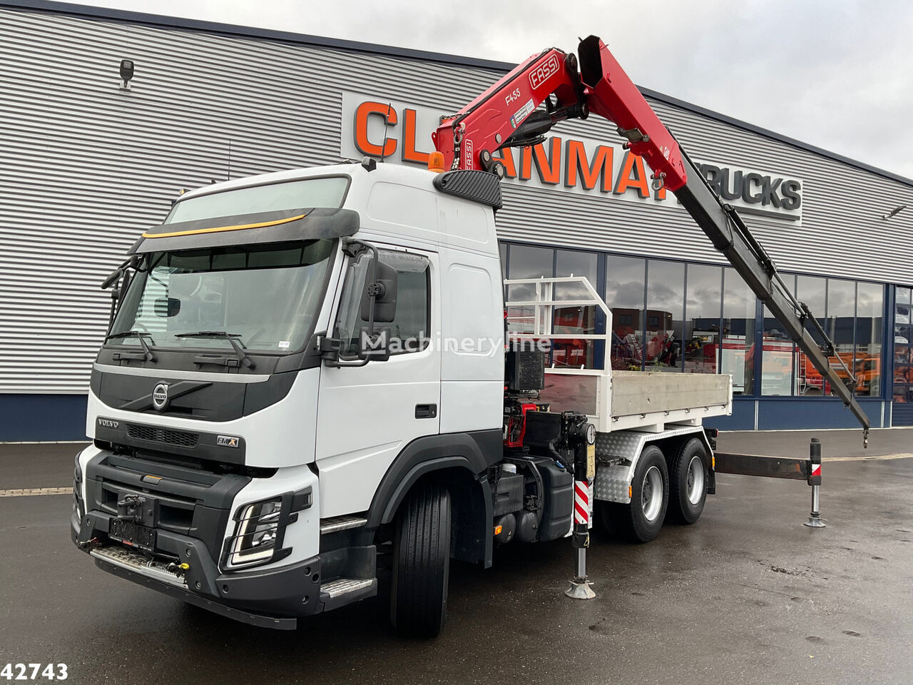 Volvo FMX 500 6x4 Euro 6 Fassi 45 Tonmeter Laadkraan Mobile Crane For