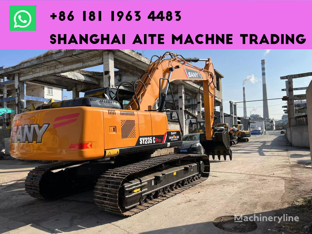 Sany SY235C Tracked Excavator For Sale China Minhang District VU36134