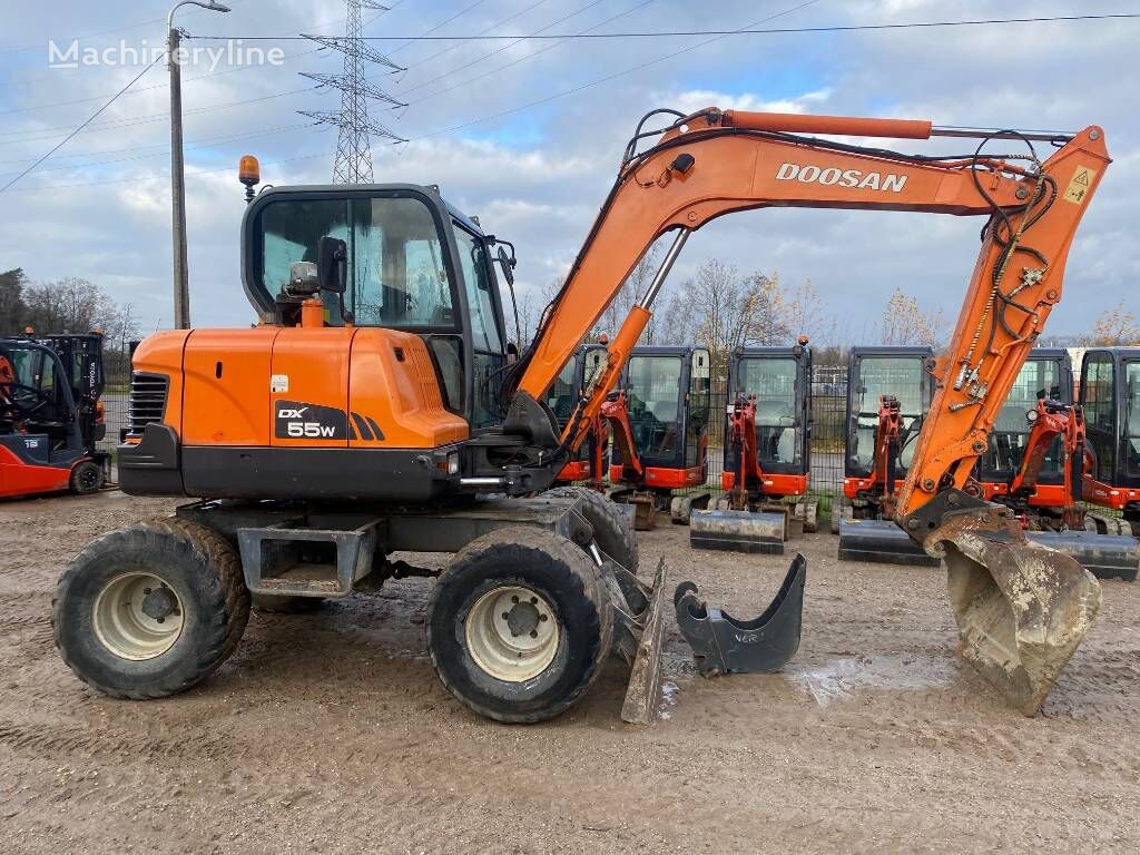 Doosan DX 55 W Wheel Excavator For Sale Belgium MOL QP38055