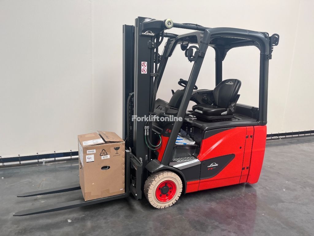 LINDE 386 02 E 16 H 02 Three Wheel Forklift For Sale Netherlands