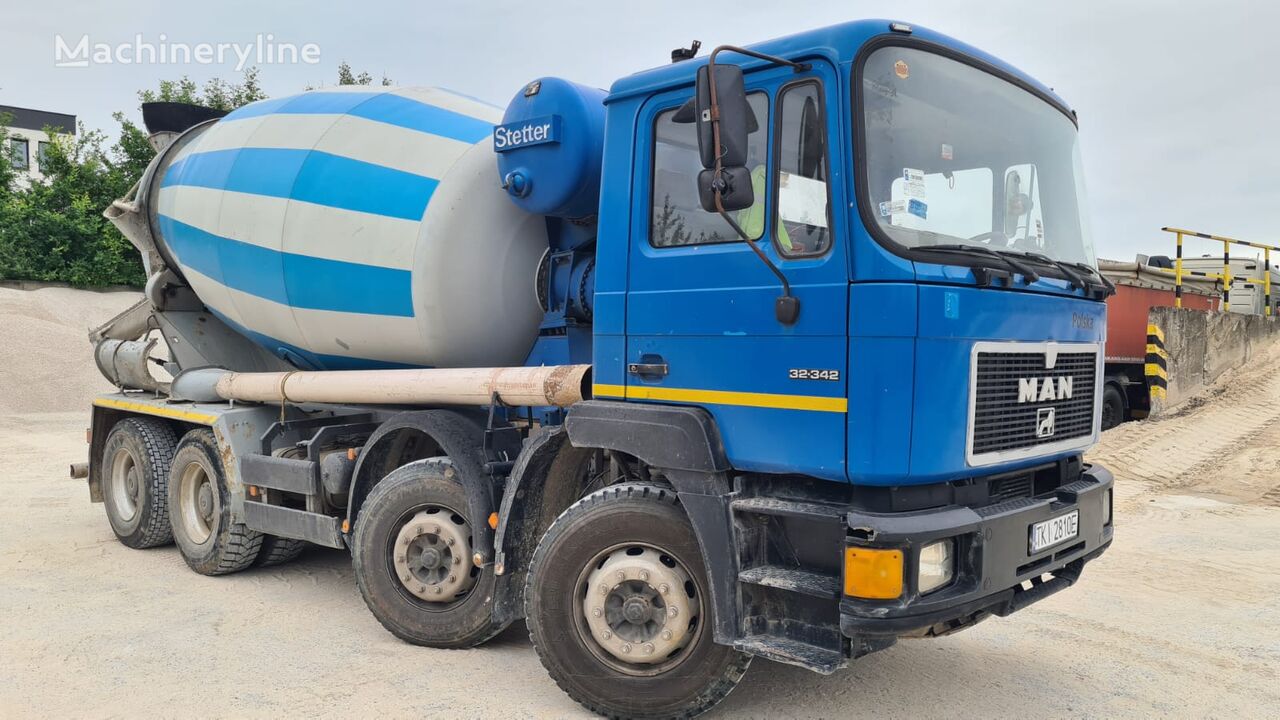 Stetter  on chassis MAN 36.343 concrete mixer truck