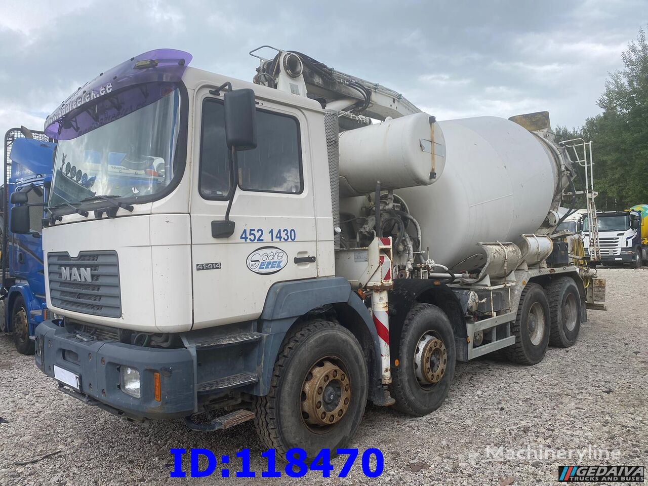 MAN 41.414 8x4 - Full Steel - Manual - 28 meter concrete mixer truck