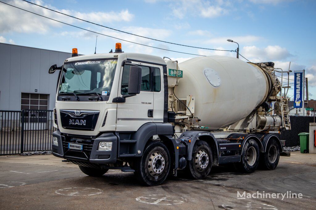 MAN TGS 32.360 BB+MIXER 9M³ concrete mixer truck