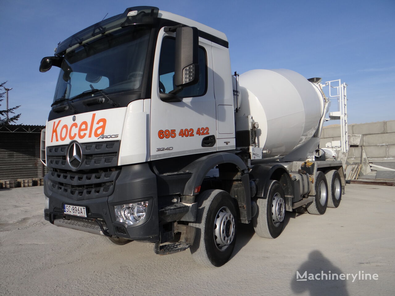 Stetter SCHWING 9M3 on chassis MERCEDES-BENZ AROCS 32.40 concrete mixer truck