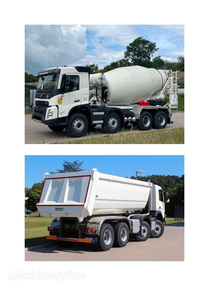 new Euromix MTP  on chassis Volvo FMX 430 8x4 / WECHSELSYSTEM KIPPER+MISCHER concrete mixer truck