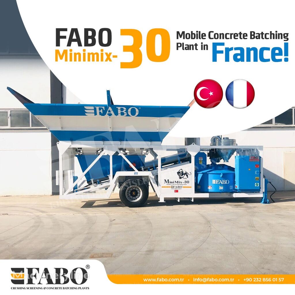 new FABO Minimix-30 Mobilnyy Kompaktnyy Betonnyy Zavod concrete plant