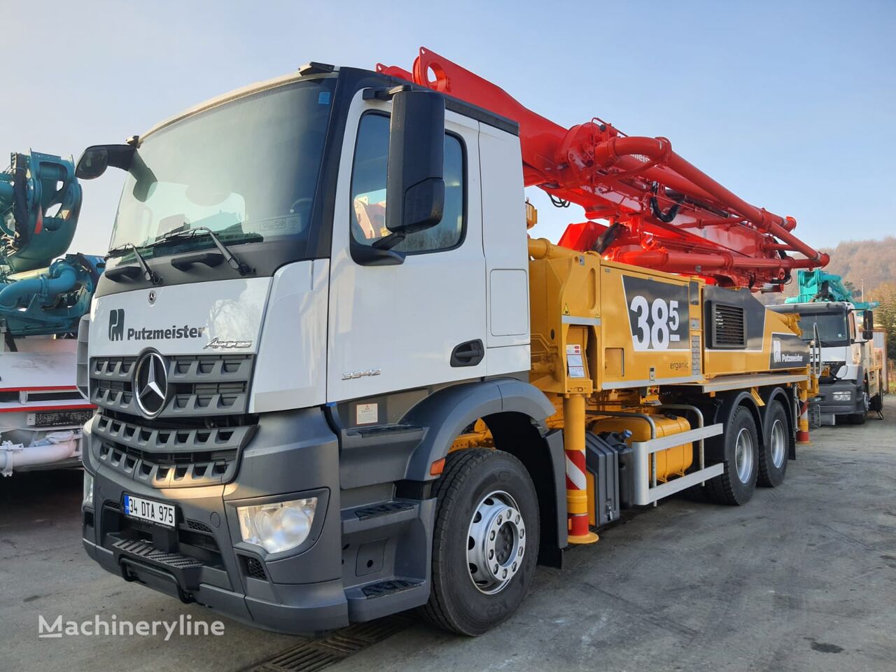 new Putzmeister 38 M on chassis Mercedes-Benz Arocs 2640 concrete pump