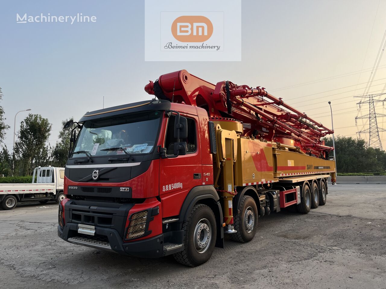 Sany Brand New 68M Sany Pump on Volvo Trailer concrete pump for sale ...