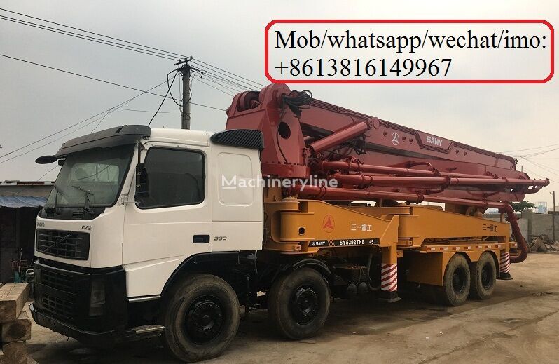 Sany  on chassis Volvo concrete pump