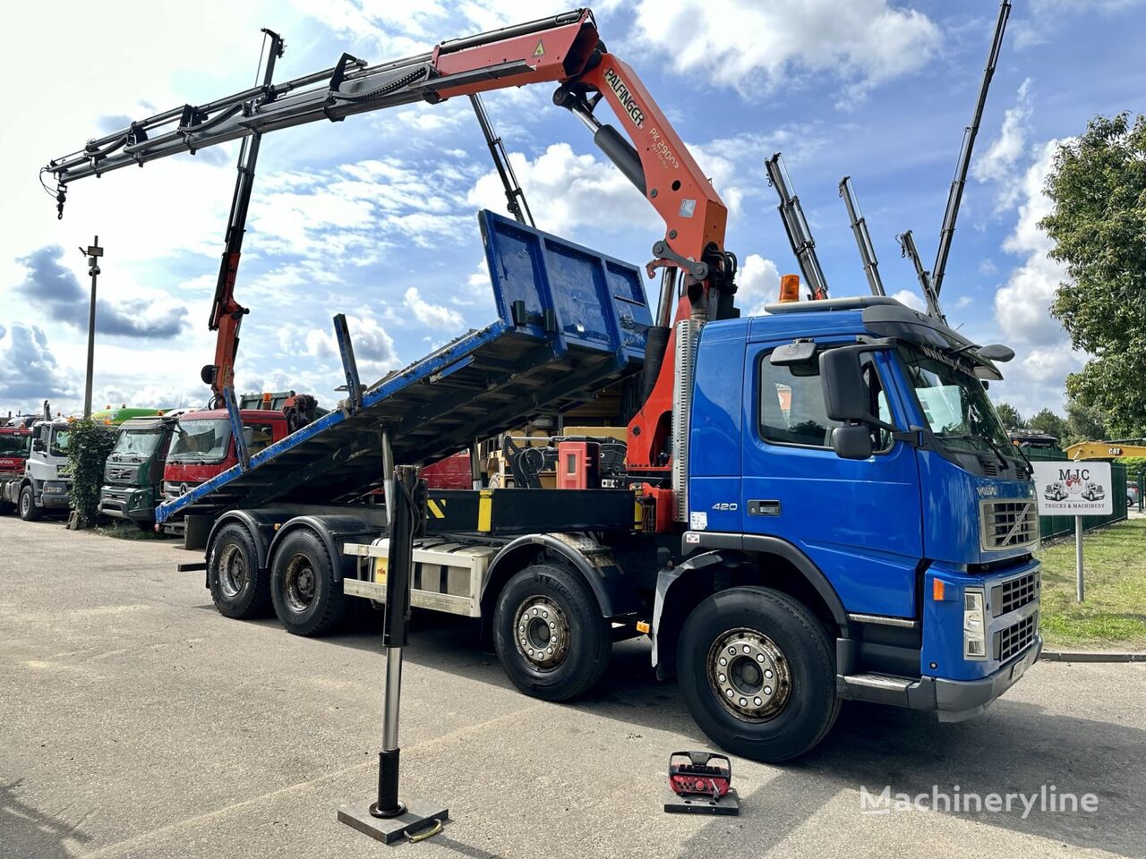 Volvo FMX 500 8x4 Tridem Kipper /Kraan Euro 6