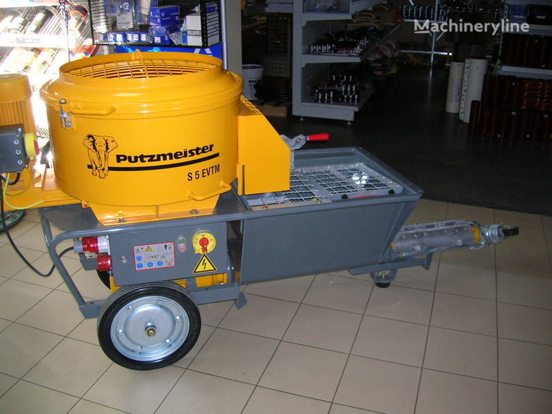 new Putzmeister S5 EV/TM mortar pump