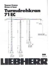 LIEBHERR 71EC tower crane for sale image 4 LIEBHERR 71EC tower crane image 4