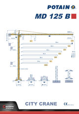 POTAIN MD 125 B tower crane