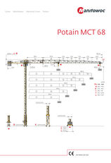 Potain MCT 68 tower crane
