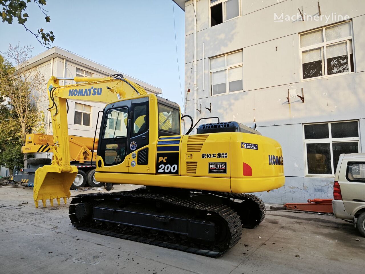 Komatsu PC200 tracked excavator