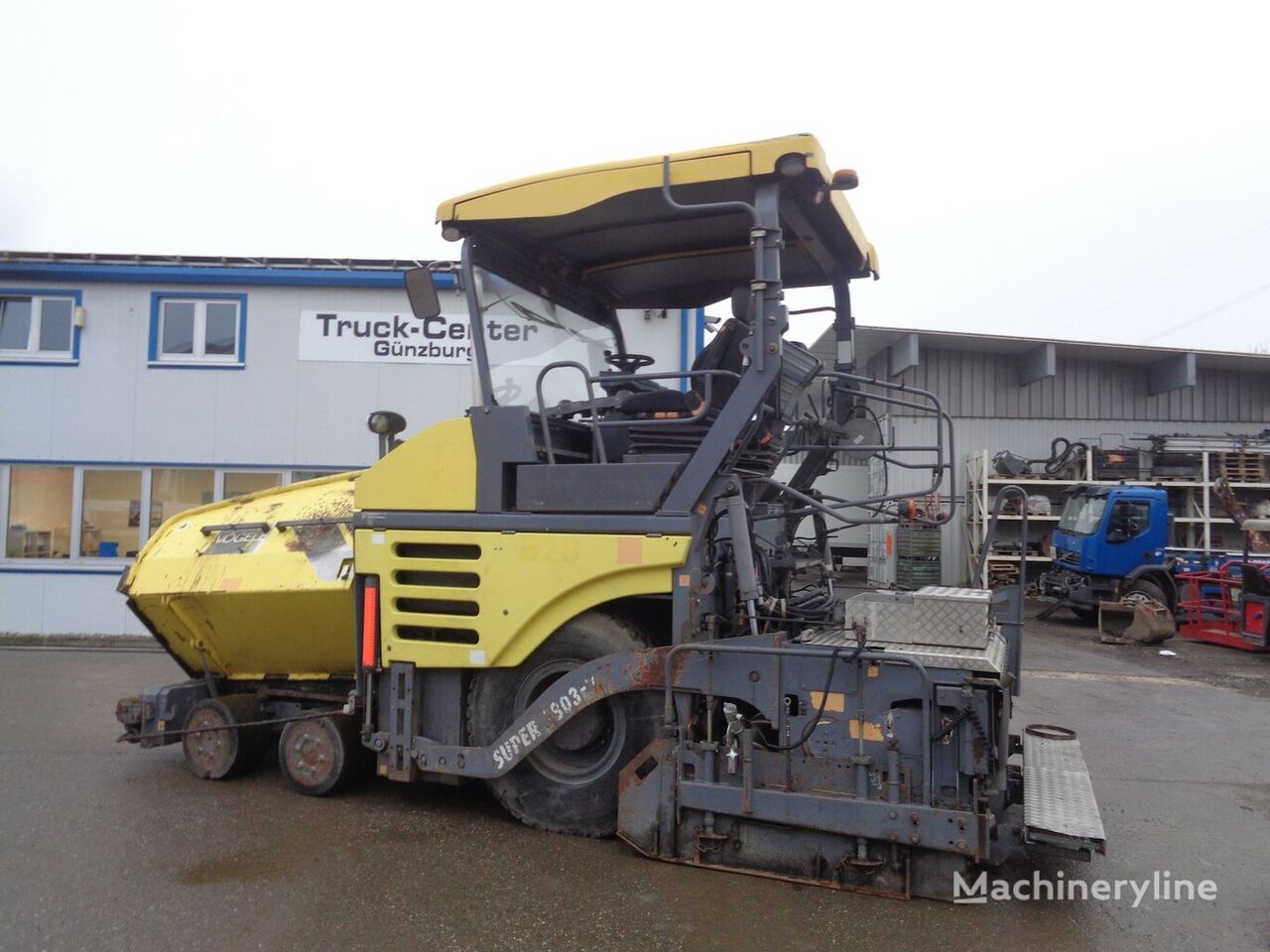 Vögele Super 1803-2 wheel asphalt paver for sale Germany Günzburg