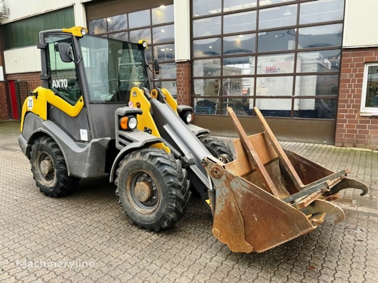 Ahlmann AX 70 Klappschaufel+Palettengabel wheel loader for sale Germany ...