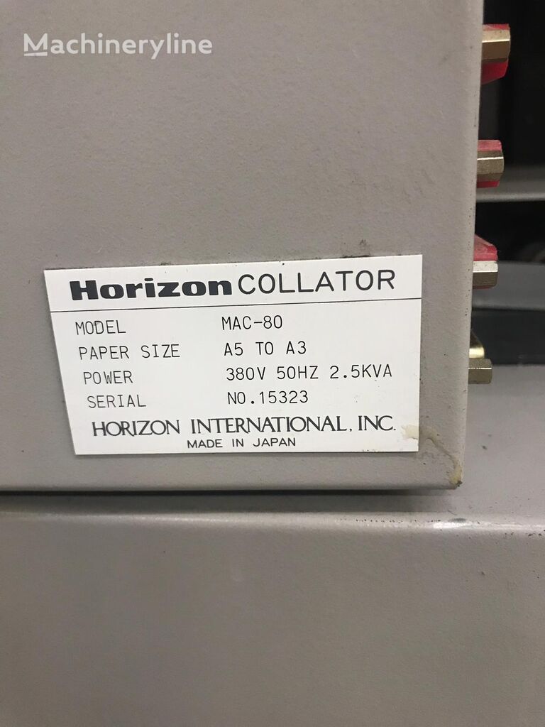 Horizon MAC-80 binding machine
