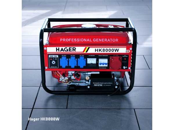 Buy 4 x Hager Stromerzeuger HK8000 - 2,0 kVA - 230/ 400 V - Benzin, diesel  generator by auction Germany Wipperfürth, WQ38094