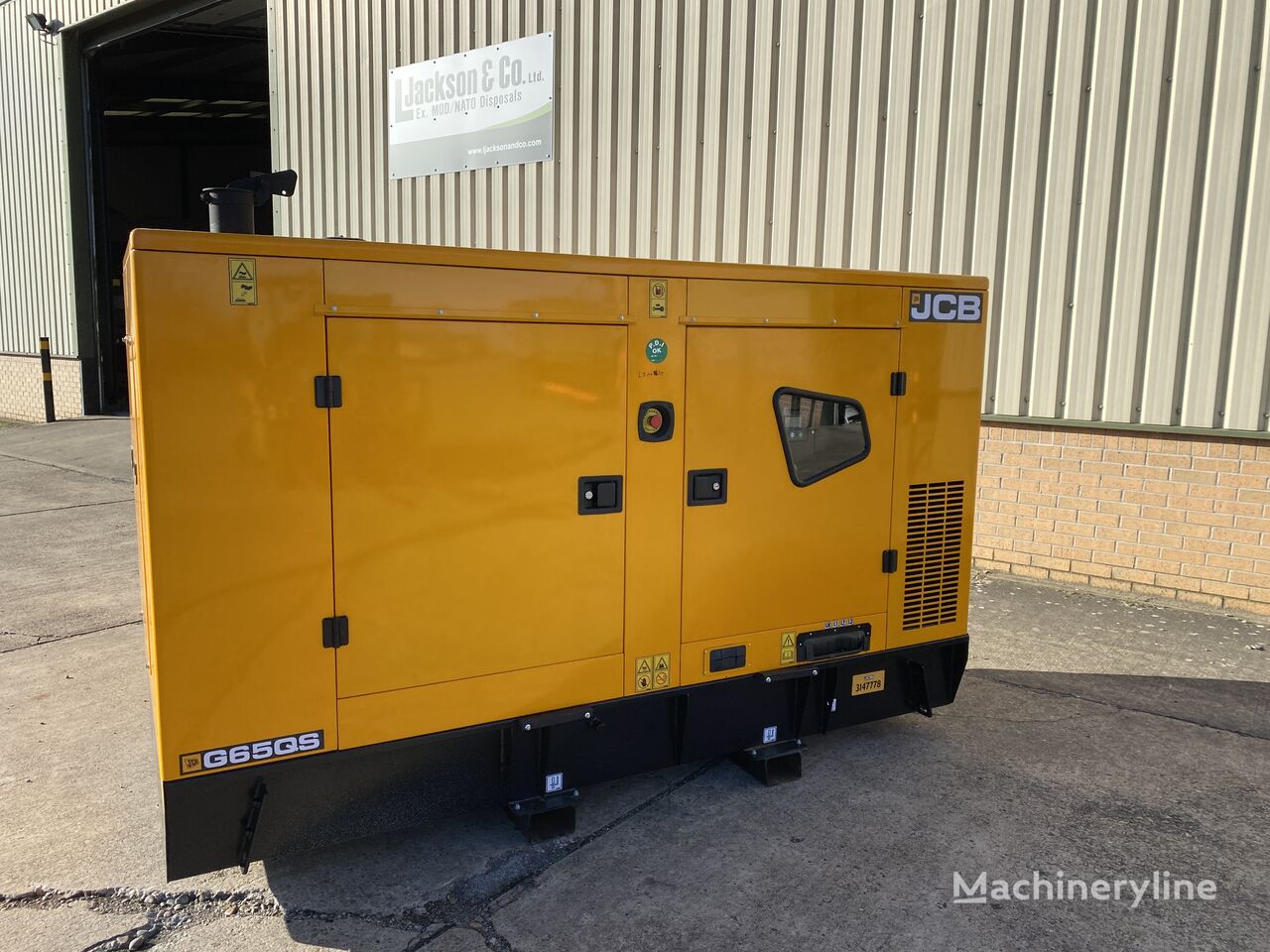 new JCB G65QS diesel generator