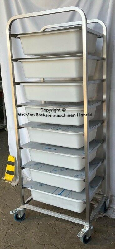 Zutatenwagen mit 8x Werit Kunststoffwannen 25 l Neu other food processing equipment