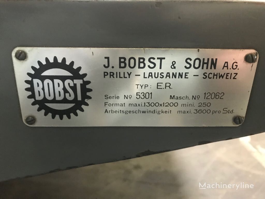 Bobst ER 1300 paper drilling machine