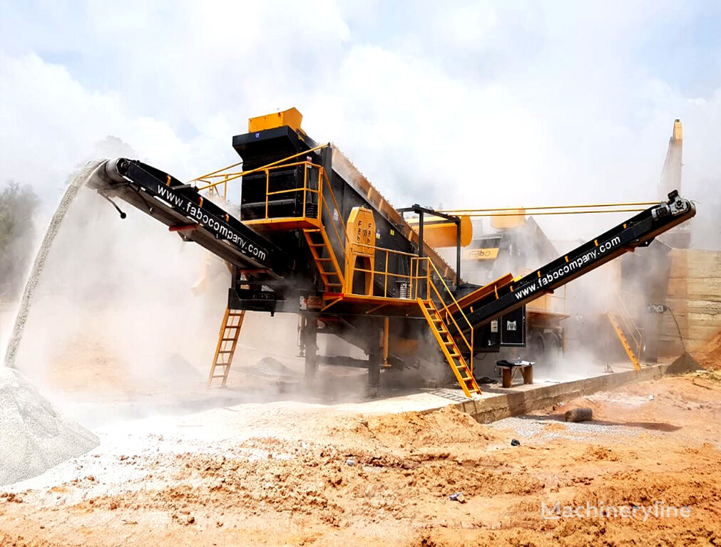 new FABO MOBILE CRUSHING AND SCREENING PLANT - STOCK - SPECIAL DISCOUNT jaw crusher