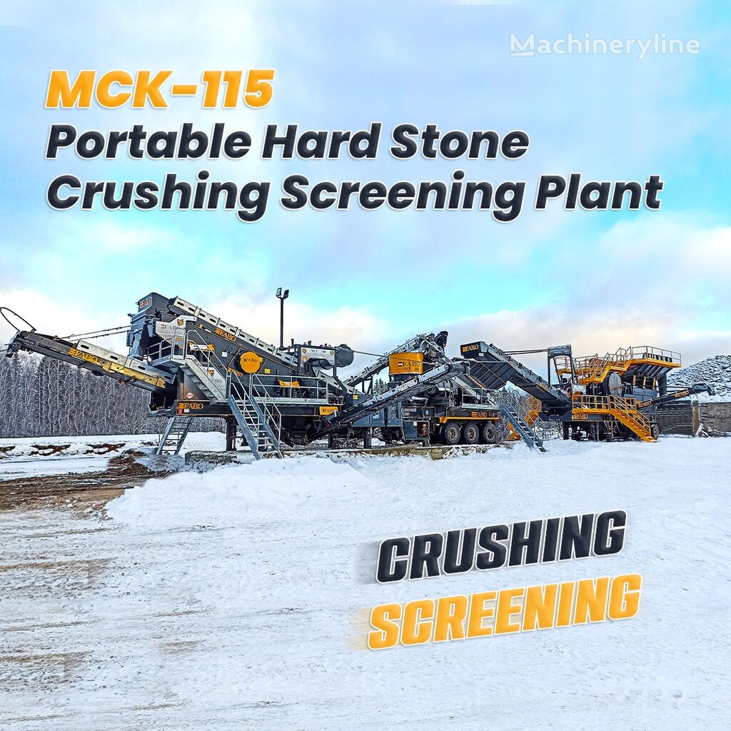new FABO MCK-115 MOBILE CRUSHING & SCREENING PLANT | 180-300 TPH mobile crushing plant