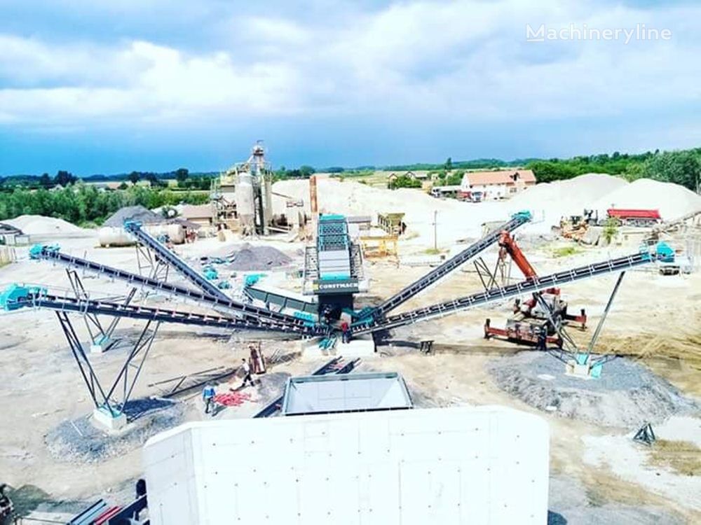 new Constmach 250 TPH Stationary Aggregate and Sand Washing Plant sand washer