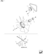 Case 72951944 cooling fan for Case 72951944 excavator