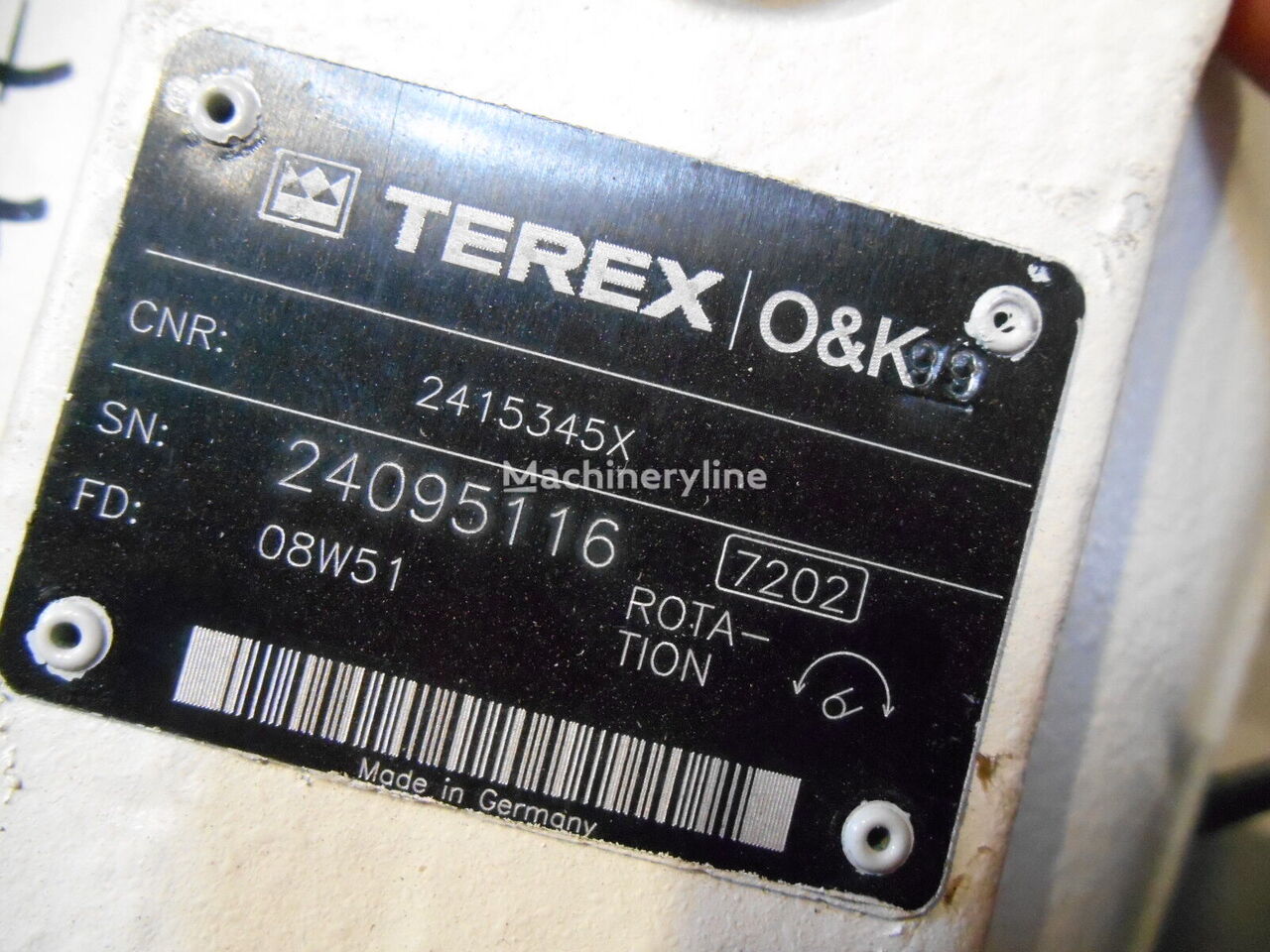 Terex 2415345X 2415345X hydraulic motor for excavator