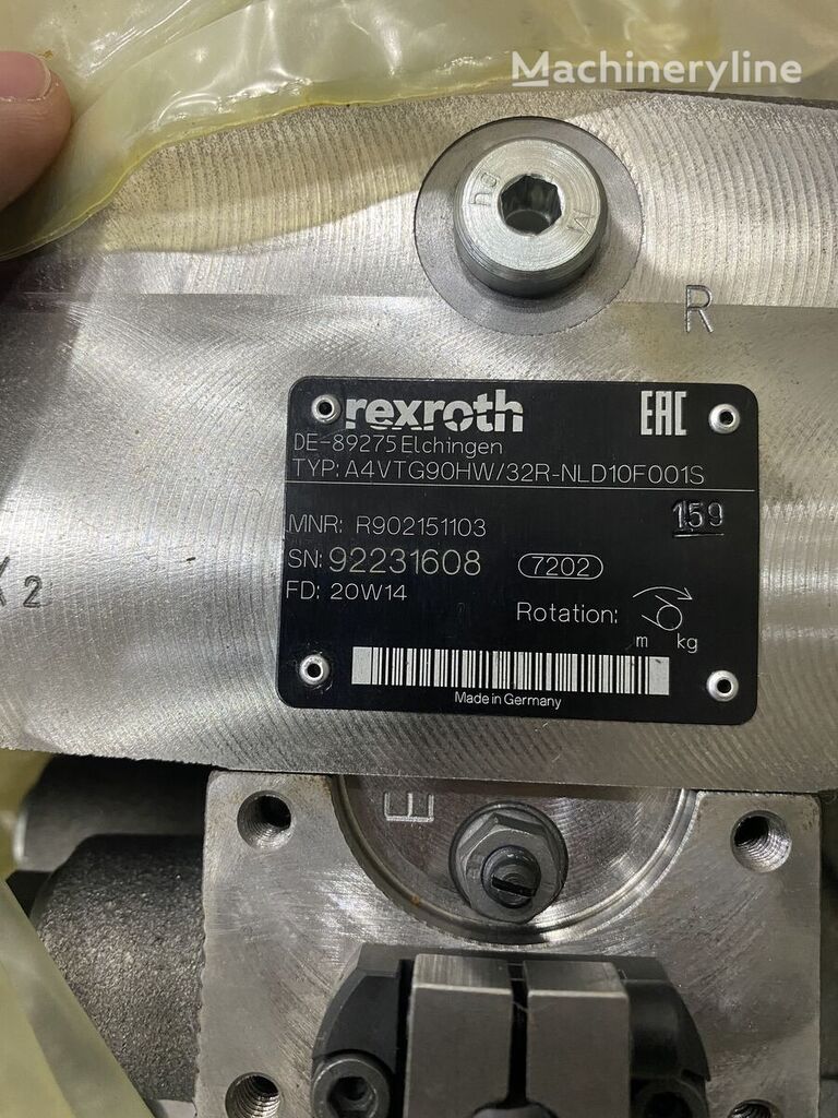 Rexroth A4VTG90HW/32R-NLD10F001S hydraulic pump for concrete mixer truck